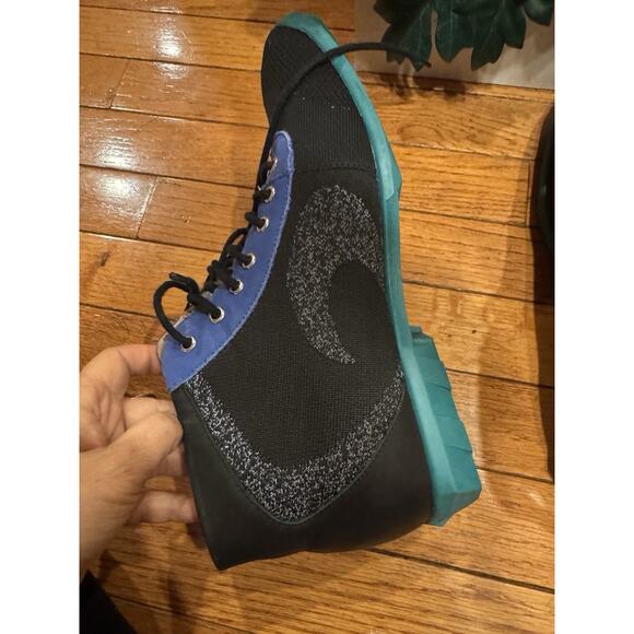 fluevogg nebula black/blue sporty lace-up boot 10 ( Mens700 main image 6